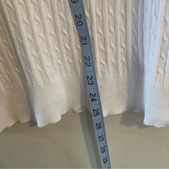 Lauren Ralph Lauren Crew Neck Cable Knit  Sweater Preppy Light Academia - Picture 5 of 8